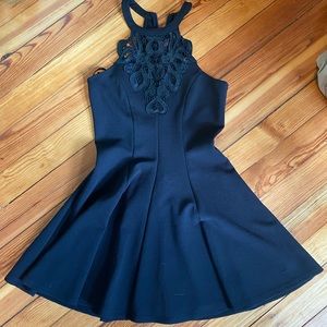 Black shirt dress